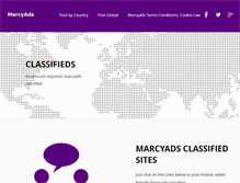 Tablet Screenshot of marcyads.com